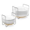 Dish Racks for Kitchen Countertop Organizer - Bamboo Plate Holder