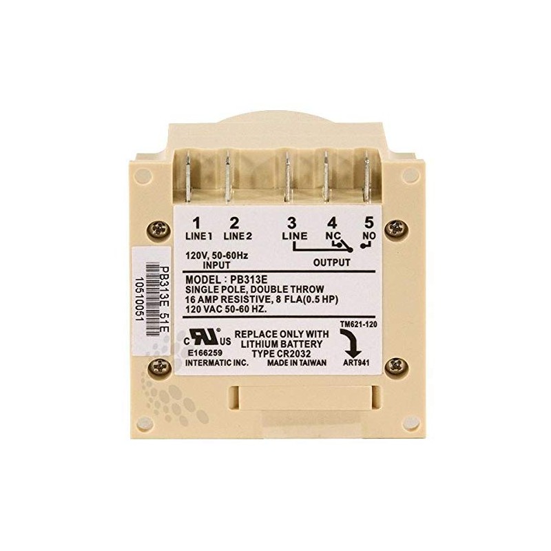 Intermatic Pb313Ek Timer, Electronic 24Hr 120V Ac Replacement Clock Kit