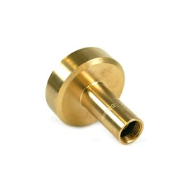 Drehmeister Dish Tank Adapter M16 (16 mm x 1.5 mm Female Thread) L60 mm, Brass - Adapter for Car Gas Vehicles - LPG Adapter for Car Gas