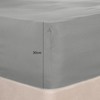 Brentfords Single Fitted Sheet Grey, Deep Fitted Sheet Bed Cover