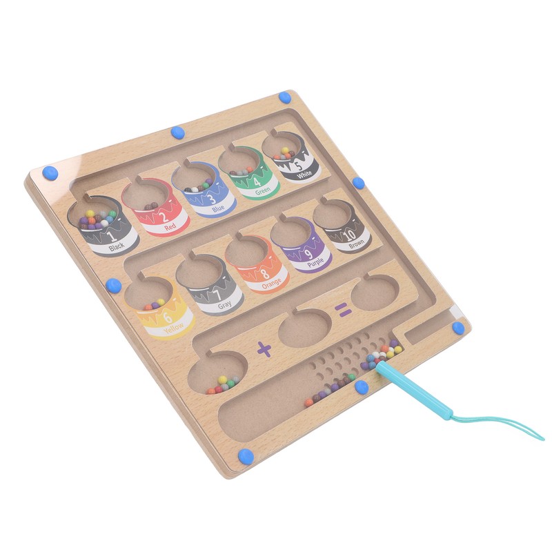 2 in 1 Magnetic Color and Number Maze Early Educational