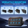 Blue 8 Gang Switch Panel, Momentary ON-Off Touch Switch Box