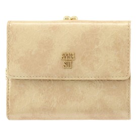 [ANNA SUI] Anna Sui Bifold Wallet Purse Rose Heart Women's Genuine Leather 314212 316916 Cowhide Leather Mini Wallet Anna Sui, 【40】Beige