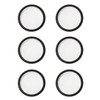 1" Aluminum Vent Tab Style Open Screen Black Pack of