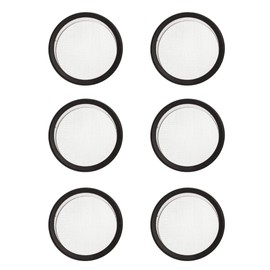 1" Aluminum Vent Tab Style Open Screen Black Pack of 6