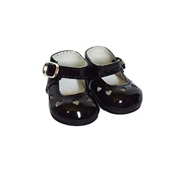 14 Inch Doll Shoes- Black Mary Janes Shoes- Fits 14 Inch Fashion Dolls