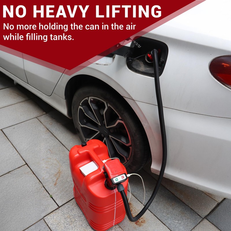 PUMPTOR Fuel Transfer Pump - Electric Gas Pump For Gas