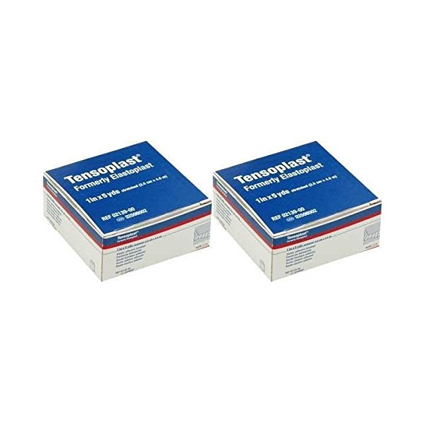 Tensoplast TAN 1" Elastic Adhesive Bandage - Pack of 2 Rolls