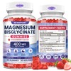 Magnesium Bisglycinate Gummies 400mg, Chelated Magnesium Glycinate Gummies for Adults,
