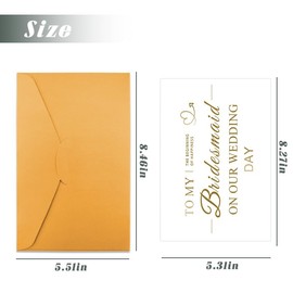 Bridesmaid Proposal Card for Bridesmaids Sister Thank You Cards for Women Best Friend Wedding Invitation Cards for Friends Besties Bridesmaids Proposal Gifts To My Bridesmaid On My Wedding Day Card