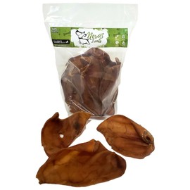 Nero's Treats Dog Bones Large Pork Ears(10 pack) Premium Healthy Treats