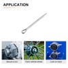 DTGN 1mm x 12mm (DxL) Clip Cotter Pins 304 Stainless