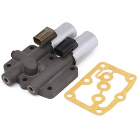 28250-P6H-024 Transmission Dual Linear Shift Solenoid with Gasket Compatible With Honda Acura Accord Odyssey Pilot Replacement 28250-P6H-004 (Black)