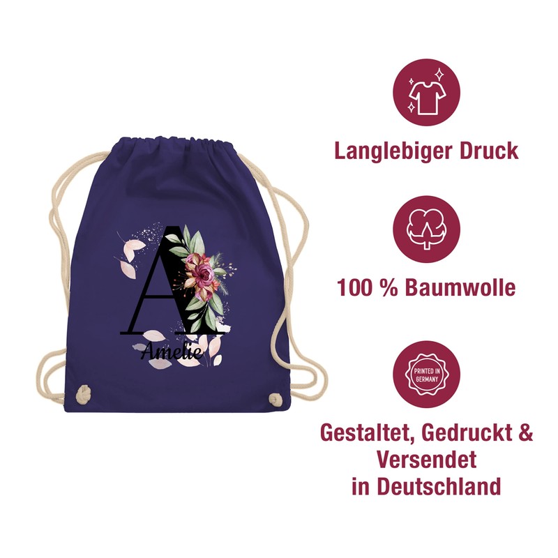 Geschenk mit Namen personalisiert by Shirtracer - Gym Bag Backpack
