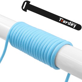 Tiardey PLF-B Luminous Fluorescent Paracord 4mm 100ft (31m) 7 Core Strand,Tear-resistant,Nylon Cord,Mil Spec Type III Paracord,Holds up to 250kg for Outdoor Survival Camping