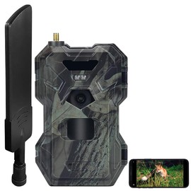VisorTech Wildlife Camera with SIM: 4G/LTE Wildlife Camera with 2K Resolution, 30 MP, PIR Sensor, No-Glow IR LEDs (Wildlife Camera with SIM Card, Wildlife Camera Funk, Wild)