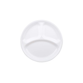 Corelle Plate, Dish, Outer Diameter 10.2 inches (26 cm), Break-resistant, Lightweight, Winter Frost White, Large Lunch Plate (J310-N CP-8914)