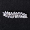 Xerling Pasadores franceses de diamantes de imitación, accesorios automáticos para