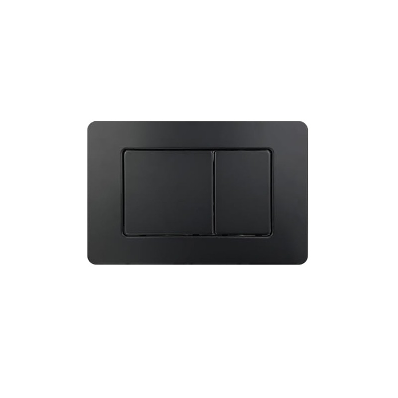 Wunderbad Push Plate Black Matt Stainless Steel Compatible with Geberit
