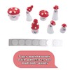 Sopopal Little Mushrooms Figurines, 7 Pcs Cute Mushroom Decor Crafts