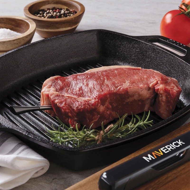 Maverick Stake Wireless Bluetooth Meat Thermometer, Battery-Free Probe, 2-Min USB