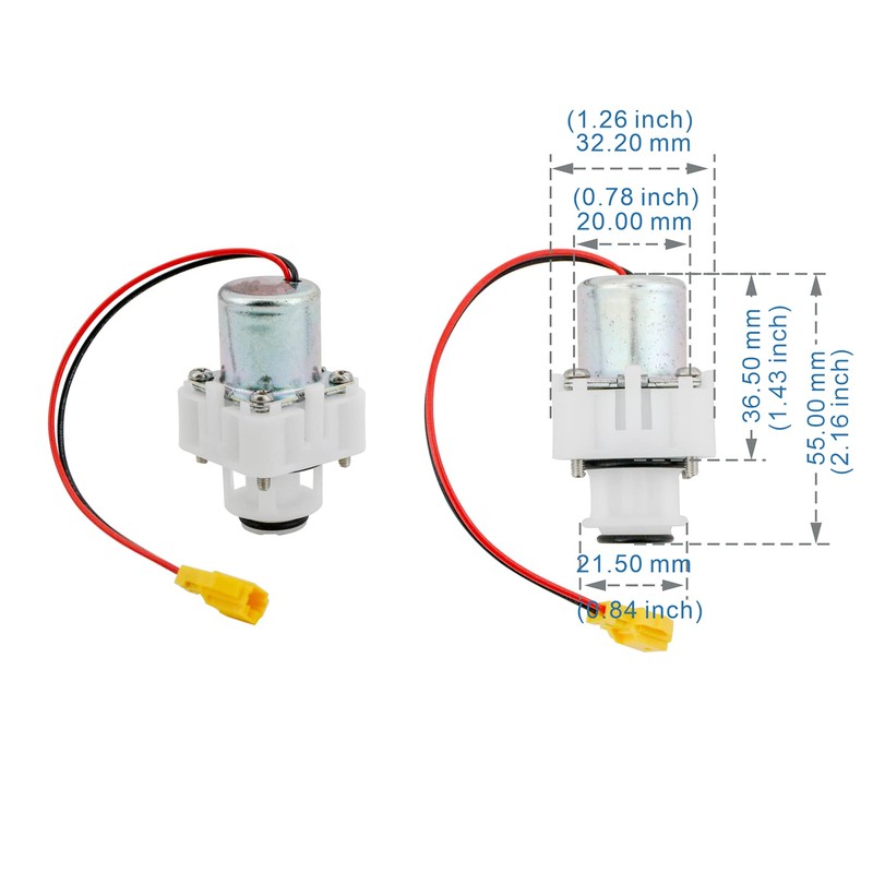 Lychee Light urinal flush valve solenoid and diaphragm assembly device,