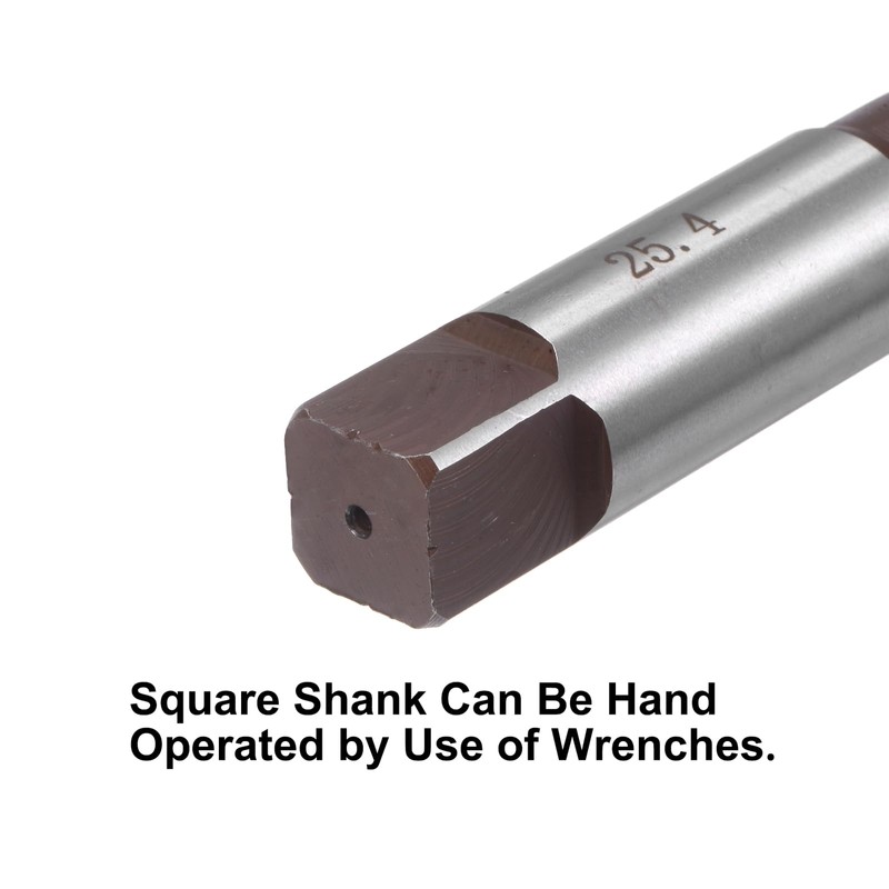 sourcing map 1" Hand Reamer H8 Accuracy Alloy Tool Steel