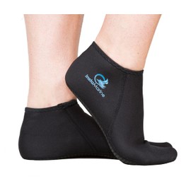 InstaMarine (Medium 8-9 Premium Neoprene Socks and Water Fin Sock Perfect for Water Sports, Snorkeling, Diving, Swimming