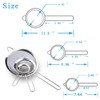 Wellehomi Fine Wire Mesh Kitchen Sieve Set 7,12,18cm with Rim