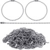 [ESBAET] 100pcs Ball Chain with Connector Chain Keychain Bead Material