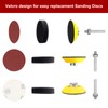 140 Piece Sanding Paper 50mm Hook and Loop 60 80