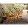 East West Furniture 3-Pc Patio Table Set Consists of a