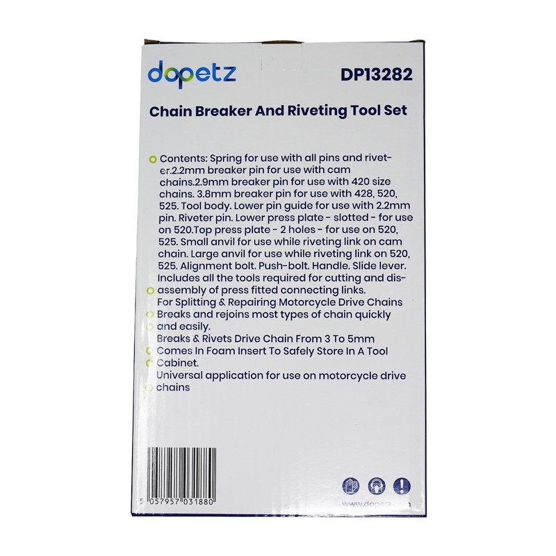 Dapetz ® 12 Pcs Motorcycle Chain Breaker Set, Riveter Chain