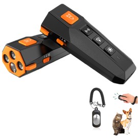 2025 new upgraded Dog Bark Deterrent Devices Long Range Ultrasonic Rechargeable Anti-Barking Device Correct Your Dog's Bad Behavior Better Than Shock Collars or Dog Training Collars with free clicker