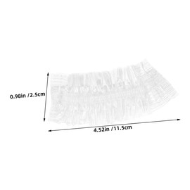 Mikinona 100pcs Clear Ear Covers Disposable Ear Protectors for Hair Dye Moisture Blocking Caps for Salon and Home Use