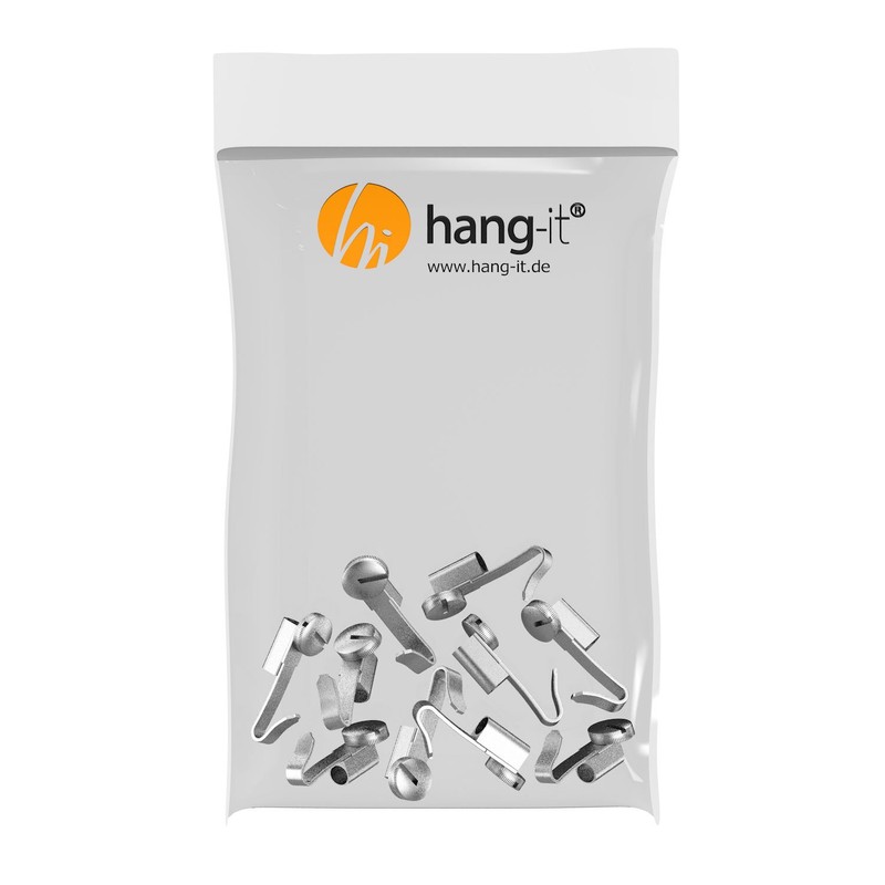 10 Small Picture Hooks for Gallery/Picture Rails Pack of Rail
