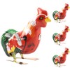 Alipis Pack of 4 Vintage Tin Toy Wind Up Chicken
