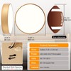 TYNCEAOL Modern Dimmable Round LED Flush Mount Ceiling Light Fixture,