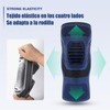 Rodilleras Deportivas Elásticas Ajustables, Protección Antideslizante para Rodillas, Azul (Medium)
