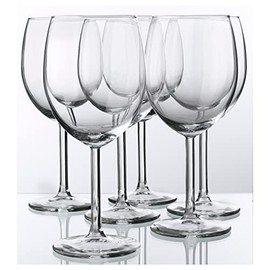 IKEA - SVALKA White wine glass, clear glass, H:7" (X6)