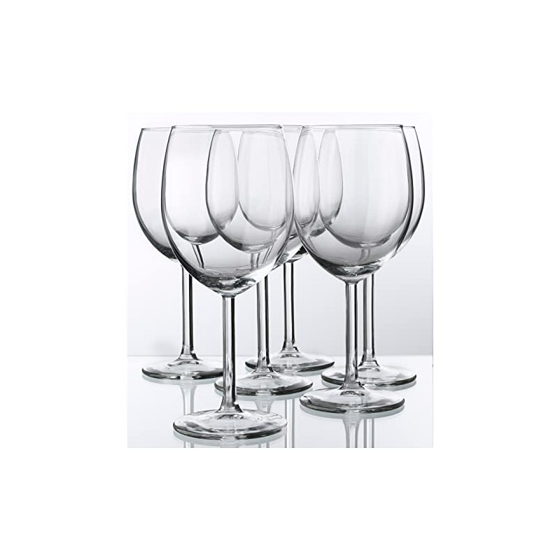 IKEA - SVALKA White wine glass, clear glass, H:7" (X6)