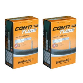 Set of 2 Continental Tour28 Slim 700 x 28/37c Tube Presta Valve Length 42mm 28-622/37-622