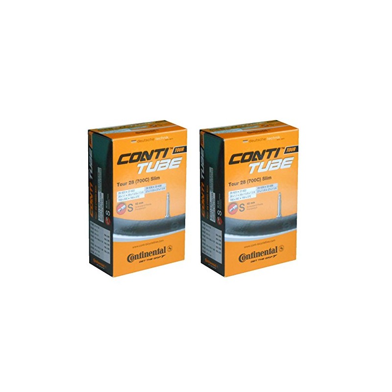 Set of 2 Continental Tour28 Slim 700 x 28/37c Tube