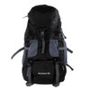 50L Waterproof Bag Camping Climbing Outdoor Travel Hiking Backpack Black