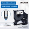 MeaBefit 6-Pack Compatible with Dymo D1 Label Tape 45013 Black