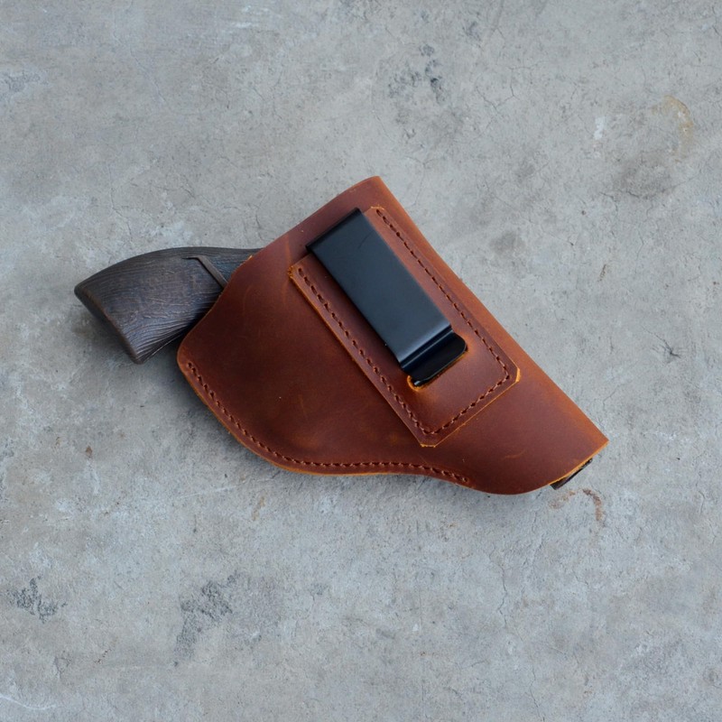 YIYUS Leather IWB Holster, Fits Most J Frame Revolvers -