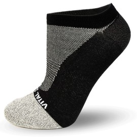 Vital Salveo-Sports Thin Athletic No Show RecoverySocks for running, biking-Large(1Pair)