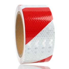 Annlpoy 5cm x 10m Warning Tape, Reflective Tape, Red, Safety Tape, Warning Tape for Safety, High Visibility, Weatherproof