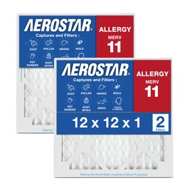 Aerostar MERV 11 2.5 cm AC and Oven Air Filter 12 x 12 x 1 White