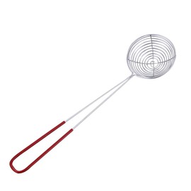 Stainless Steel Pea Strainer Draining Scoop Wire Bean Vegetable with Long Handle